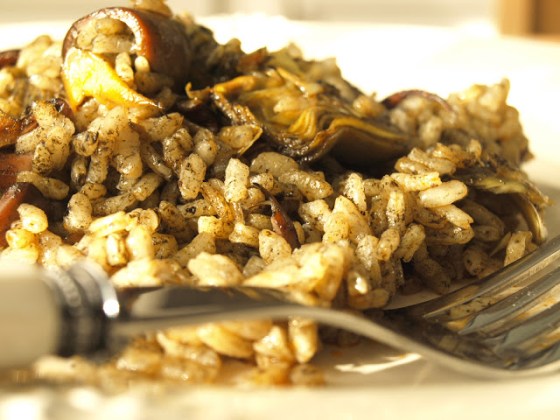 Arroz con chipirones